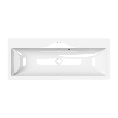 Раковина из искусственного камня Paola Paola Lazio 1000 100х40 полувстраиваемая цвет белый