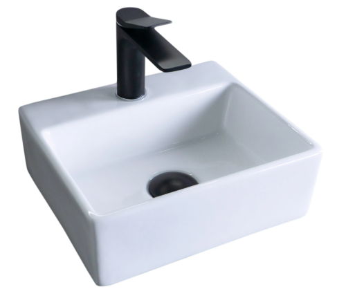 Раковина керамическая Gid Suspendido 61104 30х30 подвесная цвет белый 1 отверстие под смеситель