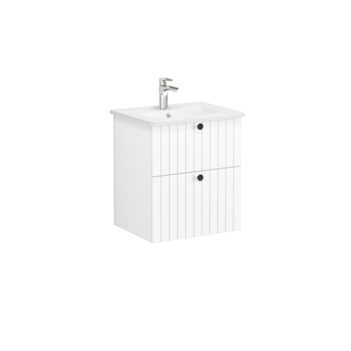 Тумба с раковиной Vitra Root Groove 69415 60х50 подвесная цвет белый