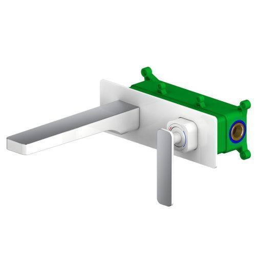 Смеситель для раковины Timo Torne 4371/00-16SM встраиваемый в стену белый/хром