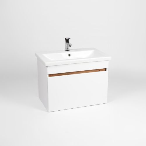 Тумба под раковину Viant Мальта VMAL80CO-T1YP 80х40 подвесная цвет белый