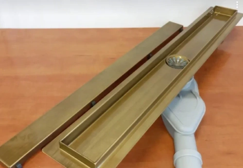 Душевой лоток ALMAes Arianda AR80BR 85х10 бронза