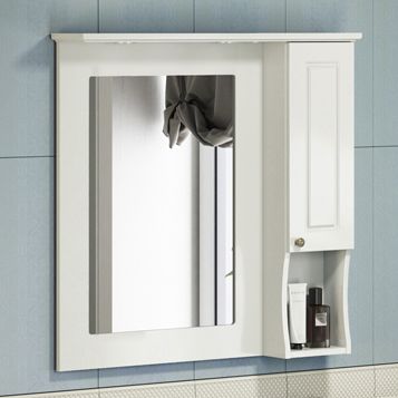 Зеркало-шкаф Comforty Палермо 00004137098CF 90х90 подвесной цвет белый