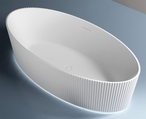 Ванна акриловая Abber AB9327 180х85 отдельностоящая овальная с каркасом