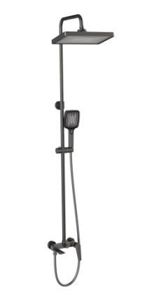 Душевая стойка Cezares LINER LINER-CVD-GM настенная цвет оружейная сталь