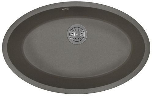 Кухонная мойка Florentina Вега Овал 22.430.E0650.102 70х45 цвет черный поверхность матовая