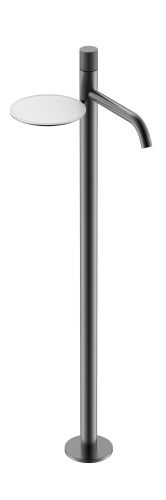 Смеситель Boheme Stick 120-GM.4 напольный вороненая сталь