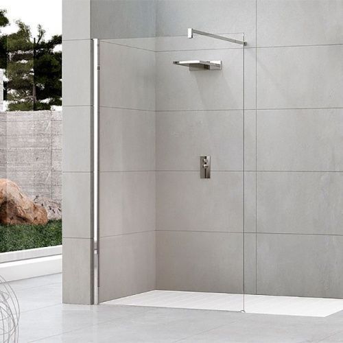 Душевая перегородка Novellini Kuadra H KUADH90-1Z 90х205 стекло прозрачное профиль нержавеющая сталь