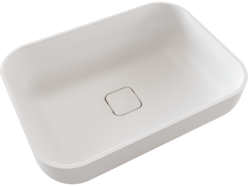 Раковина из искусственного камня Florentina Наоми 5540 10.330.00550.201 60х40 накладная цвет белый без отверстий под смеситель