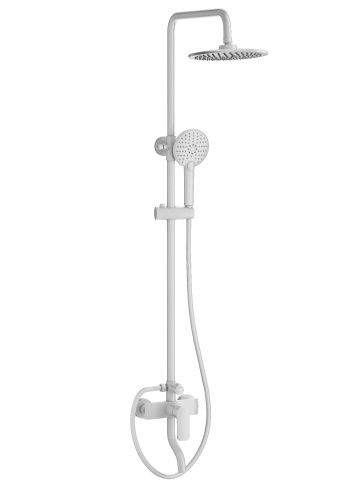 Душевая стойка Wonzon & Woghand WW-AE3354-MW настенная цвет белый