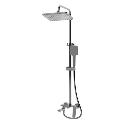 Душевая стойка Knotlor KN-62/GM настенная цвет вороненая сталь