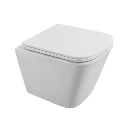 Унитаз подвесной BelBagno DUE BB3103CHR/SC белый с сиденьем микролифт безободковый каскадный смыв