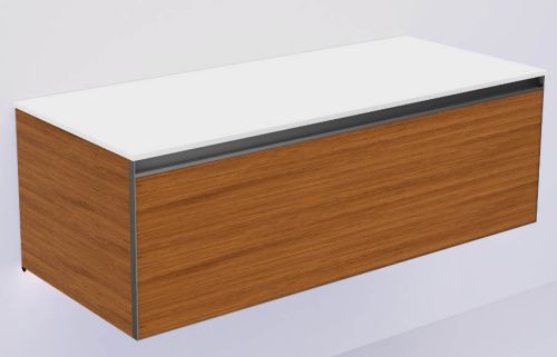 Тумба под раковину Armadi Art Quatro 790-M1-120-W-A-LED 120х50 подвесная цвет коричневый