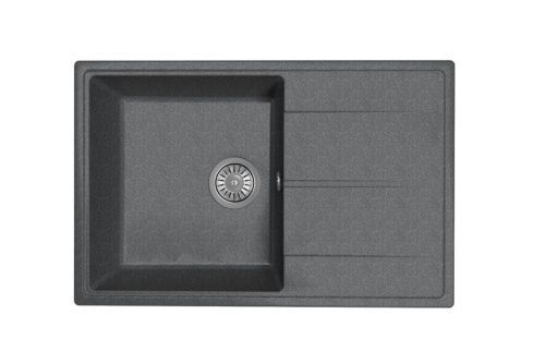 Кухонная мойка Dr.Gans Оливия 740 25.150.C0740.407 F 75х50 цвет черный поверхность матовая
