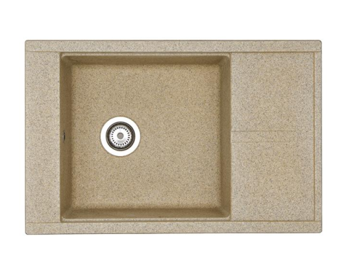Кухонная мойка Aquaton Делия 1A715132DE220 80х50 цвет бежевый поверхность матовая