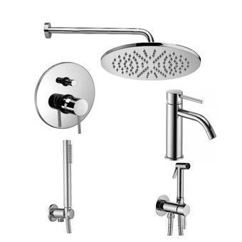 Душевая система Paffoni Light KITZLIG015CR071 встраиваемая в стену