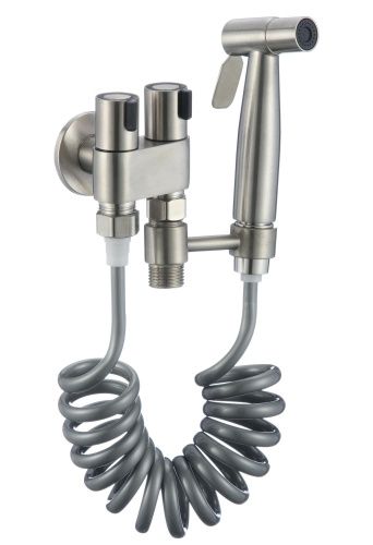 Гигиенический душ со смесителем Fmark FS-FXQ02L серый