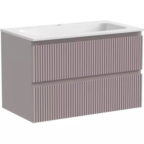 Тумба под раковину Sancos SNOB R SNR80SM 80х40 подвесная цвет коричневый