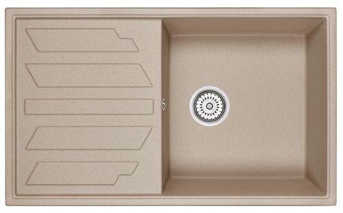 Кухонная мойка Granula 8601, ПЕСОК 85х50 цвет бежевый поверхность матовая