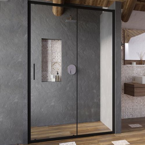 Душевая дверь Ravak Blix X0PMA0300Z1 100х195 стекло прозрачное профиль черный