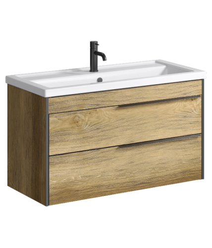 Тумба под раковину Aqwella Y FRG0110DB 100х40 подвесная цвет коричневый