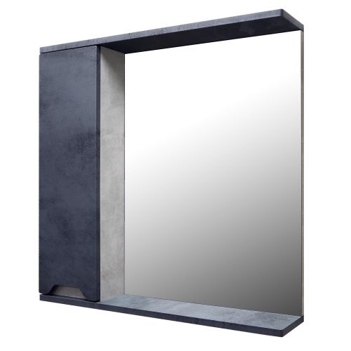 Зеркало-шкаф Loranto Florena CS00090036 70х60 подвесной цвет серый