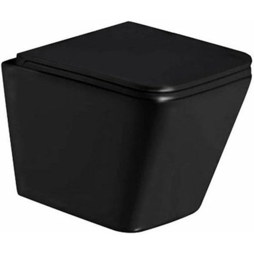 Унитаз подвесной WeltWasser 10000011695 черный с сиденьем микролифт безободковый смыв торнадо
