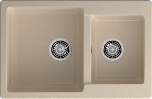 Кухонная мойка Granfest Practik P-780K кашемир 80х50 цвет бежевый поверхность матовая
