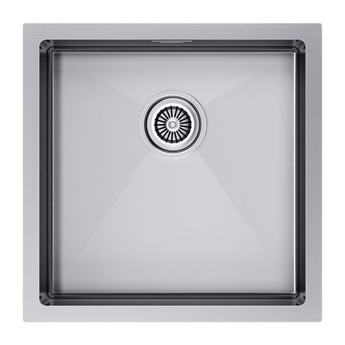 Кухонная мойка Paulmark GERBERG 44 UNI PM214444-BS 40х40 цвет нержавеющая сталь поверхность брашированная