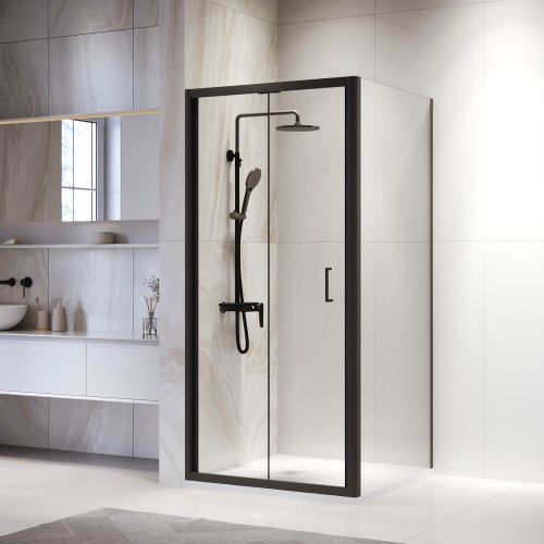 Душевой уголок RGW Passage 060813288-14 80х80 стекло прозрачное профиль черный без поддона