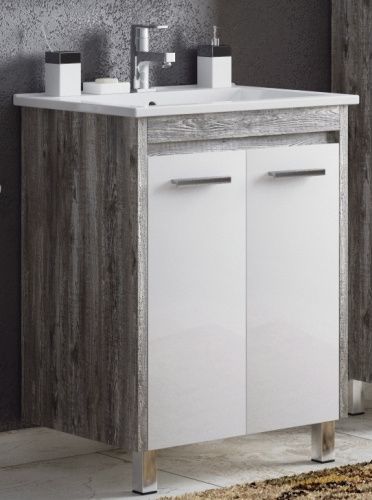 Тумба под раковину Corozo Лорена SD-00000354 60х50 напольная цвет коричневый