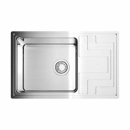 Кухонная мойка Omoikiri Mizu 4973729 80х50 цвет хром поверхность полированная