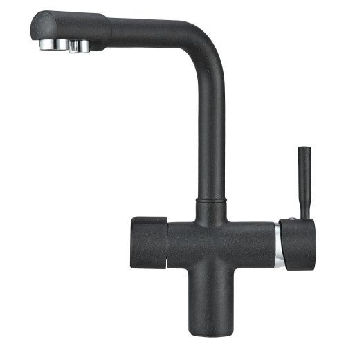 Смеситель для кухни Granula 2088, ШВАРЦ на мойку черный
