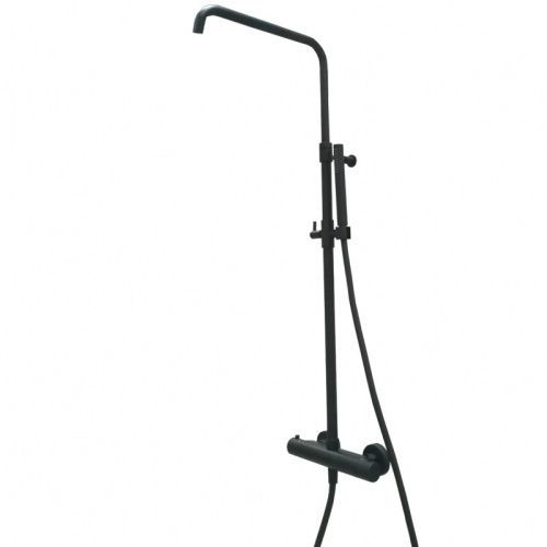 Душевая стойка Webert EL980508560 настенная цвет черный с термостатом