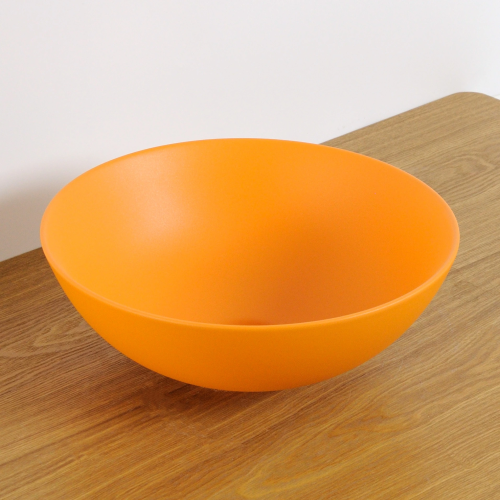 Раковина керамическая Gid Esfera 53405 40х40 накладная цвет оранжевый без отверстий под смеситель