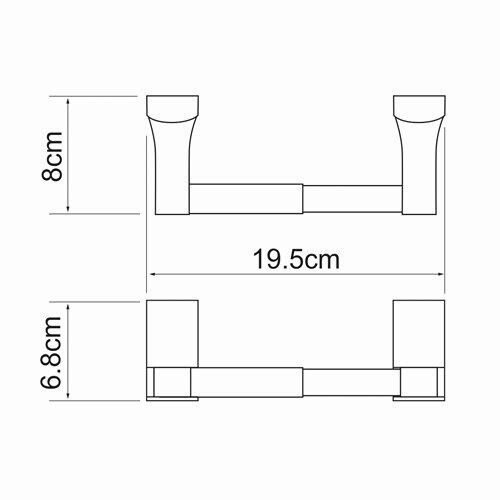 Бумагодержатель WasserKRAFT 5222 - фото 5