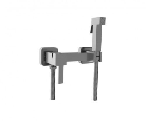Гигиенический душ со смесителем CeramaLux DBS/008 оружейная сталь