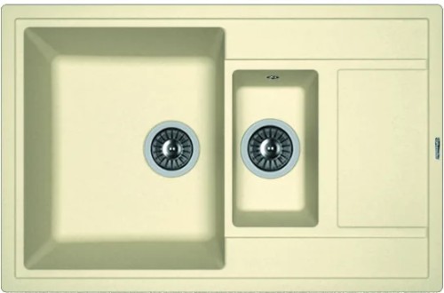 Кухонная мойка Florentina Липси 780_К 20.250.D0780.202 80х50 цвет бежевый поверхность матовая