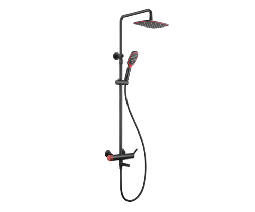 Душевая стойка Bronze de Luxe 2039RH настенная цвет черный