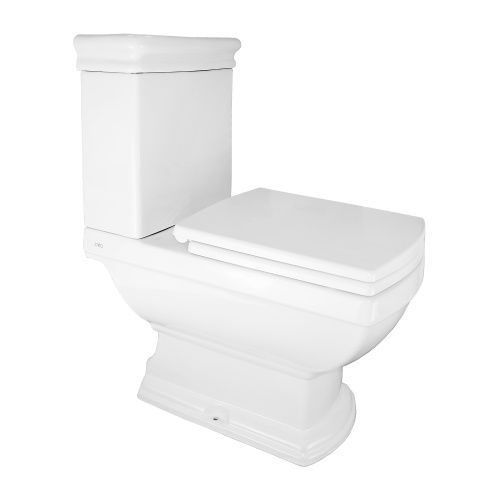 Унитаз-компакт напольный с бачком Creo Ceramique ORLEANS OR1002+OR1003+OR1001 белый с сиденьем микролифт каскадный смыв