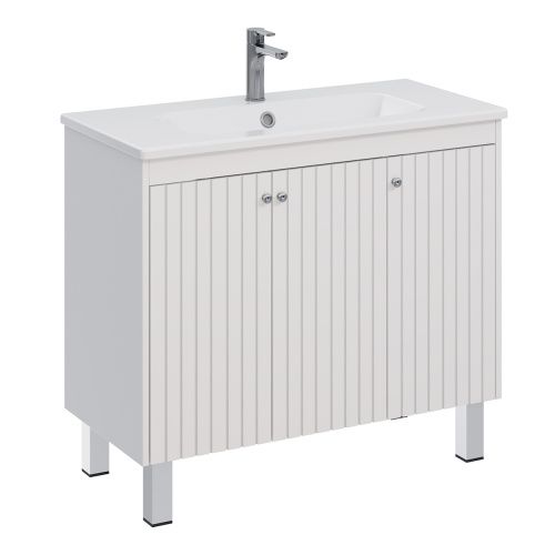 Тумба под раковину LeMark Romance LM07R100T 100х50 напольная цвет белый