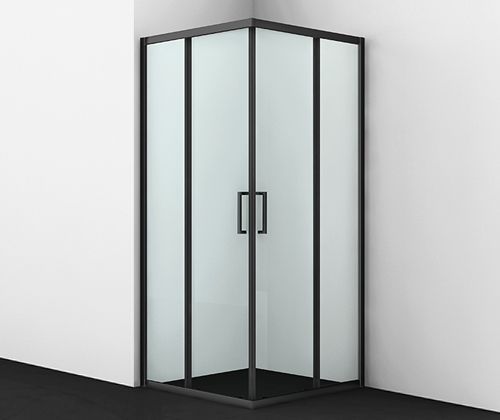 Душевой уголок Wasserkraft Dill 61S 61S03 90х90 стекло прозрачное профиль черный без поддона