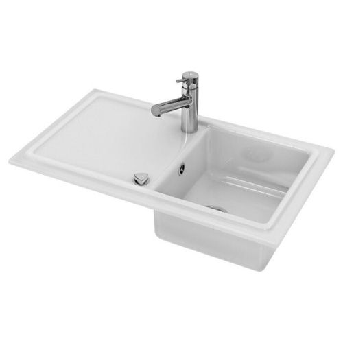 Раковина керамическая Duravit Cassia 7513860000 90х50 встраиваемая цвет белый 1 отверстие под смеситель