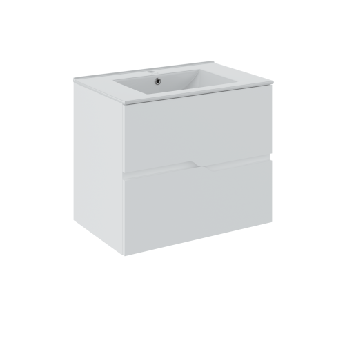 Тумба под раковину Runo Палермо 00-00004083 70х50 подвесная цвет белый
