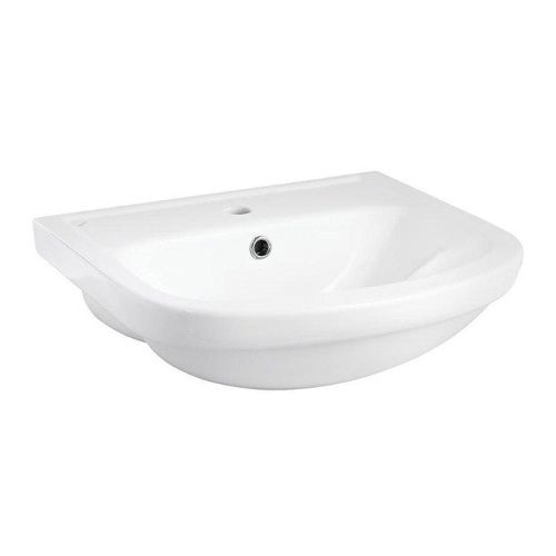 Раковина из сантехнического фарфора Santeri Акватон 1.3120.1.S00.11B.0 50х40 встраиваемая цвет белый