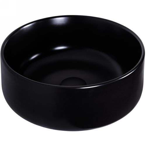 Раковина из сантехнического фарфора Orange B07-345B 30х30 накладная цвет черный