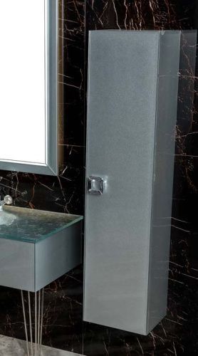 Шкаф-пенал Armadi Art Lucido 772-SL 40х150 подвесной цвет серый