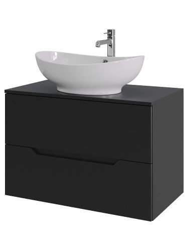 Тумба с раковиной Orange Line Li-80TubMDF+B08-585W 80х50