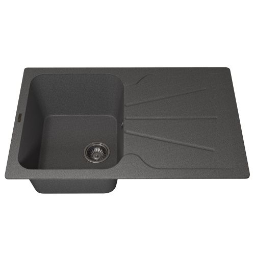 Кухонная мойка Uperwood Quartz Premium UPD-04 3910202114 80х50 цвет серый поверхность матовая