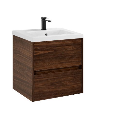 Тумба под раковину Art&Max Family-M Family-M-500-2C-SO-BO 50х40 подвесная цвет коричневый